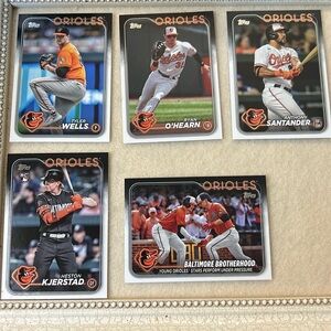 Baltimore Orioles Topps series one and two Baseball cards